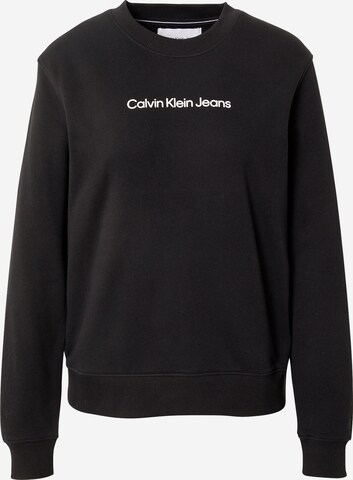 Calvin Klein Jeans Mikina – černá: přední strana