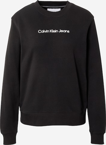 Felpa di Calvin Klein Jeans in nero: frontale