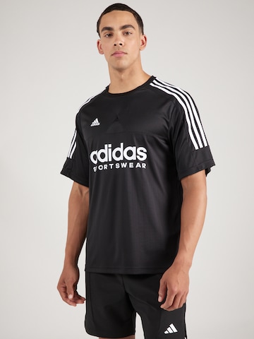 ADIDAS PERFORMANCE Performance shirt 'Tiro' in Black: front