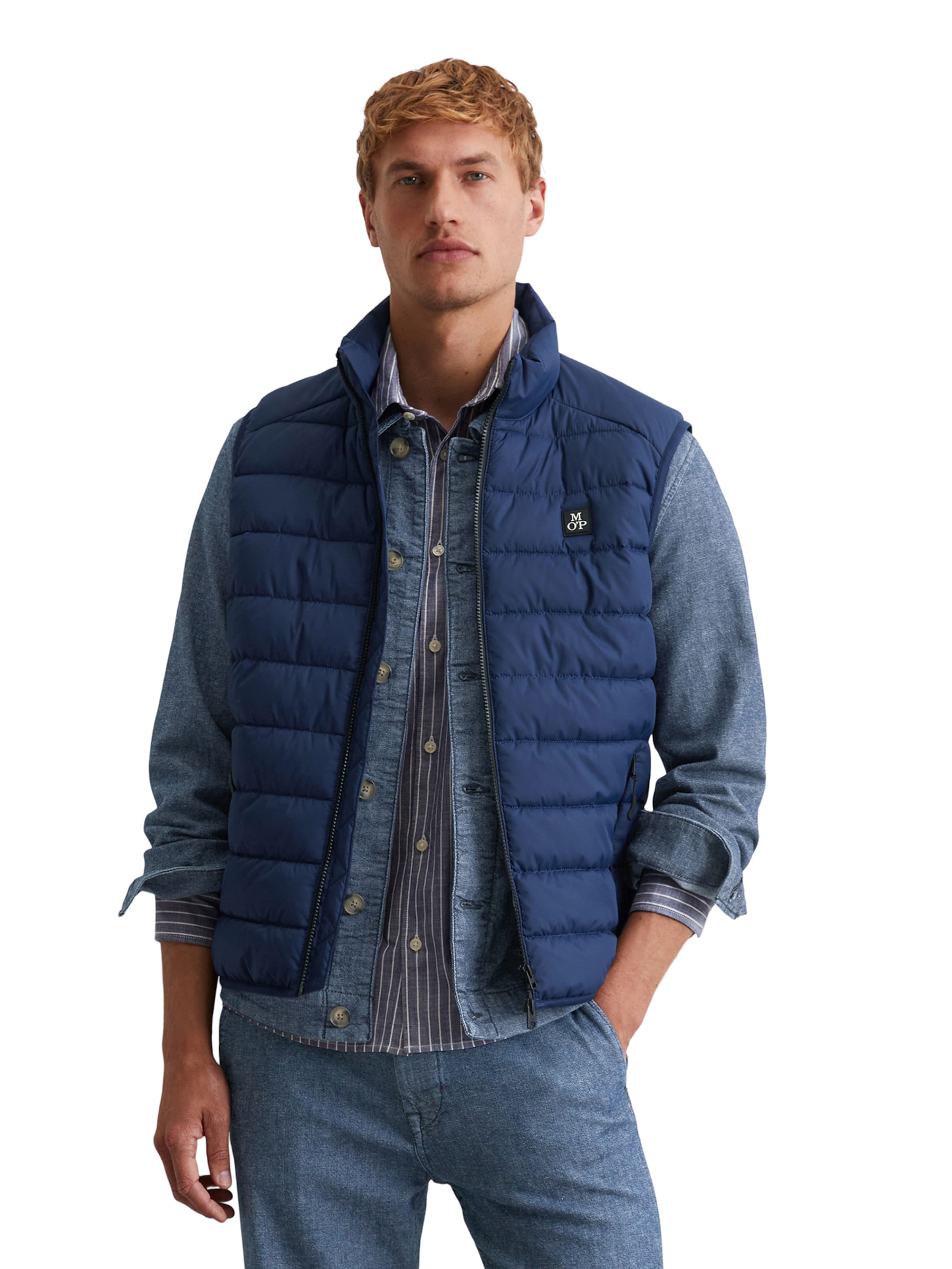 Marc O'Polo Weste in Blau: Vorderseite