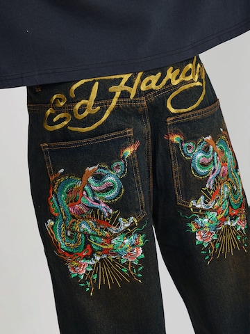 Ed Hardy Baggy Jeans in Zwart