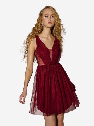 Hiccup Kleid in Rot: Vorderseite
