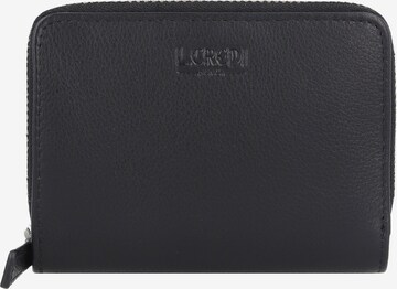 L.CREDI Wallet in Black: front