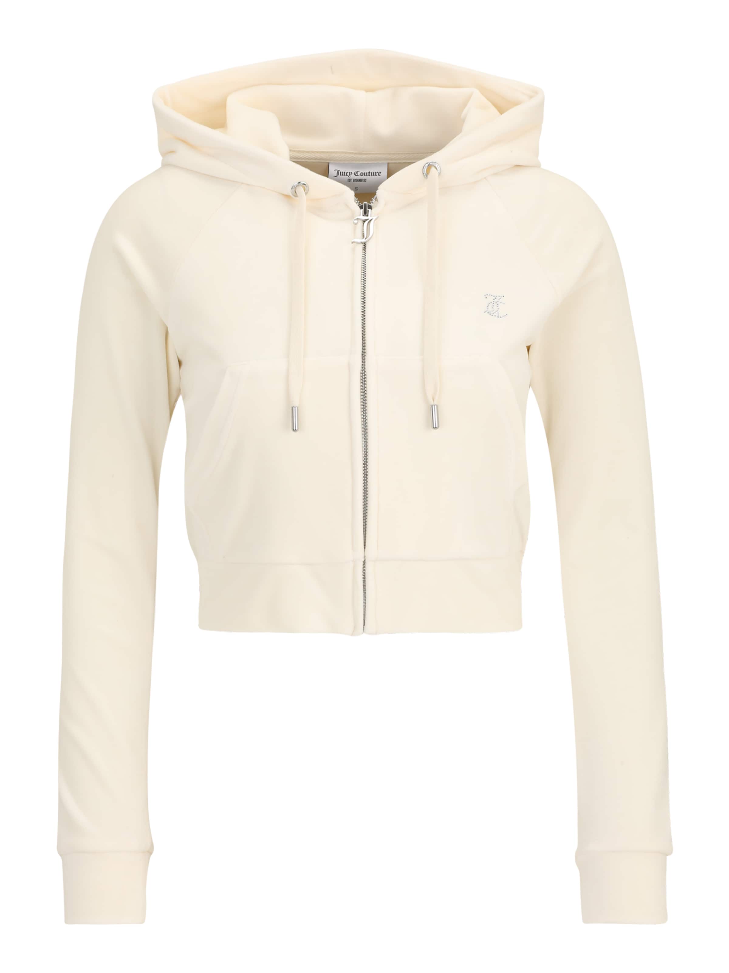 Juicy Couture Petite Sweatjacka 'Madison' i vit: framsida