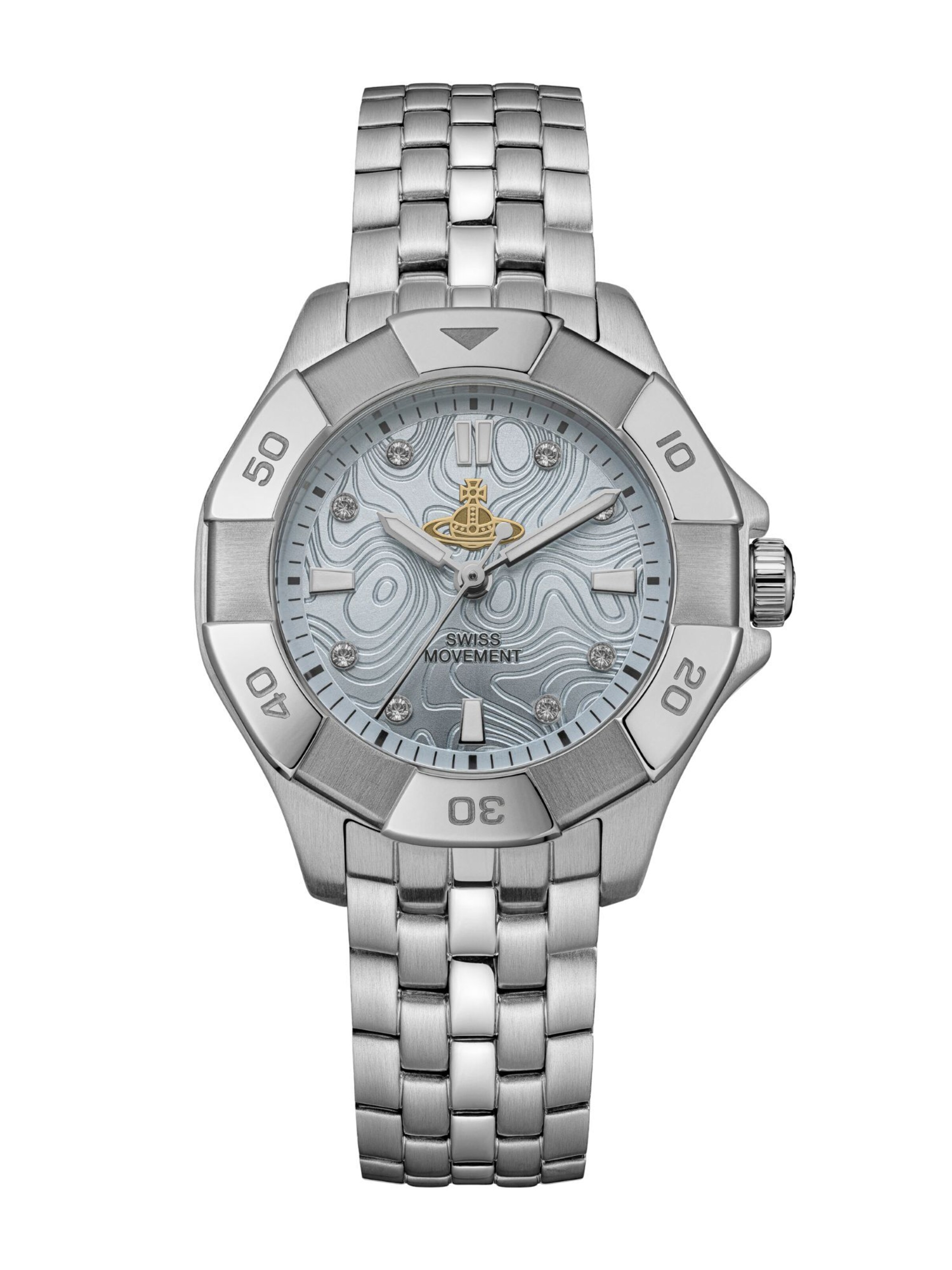 Vivienne Westwood Analog watch 'The Brompton' in Silver: front