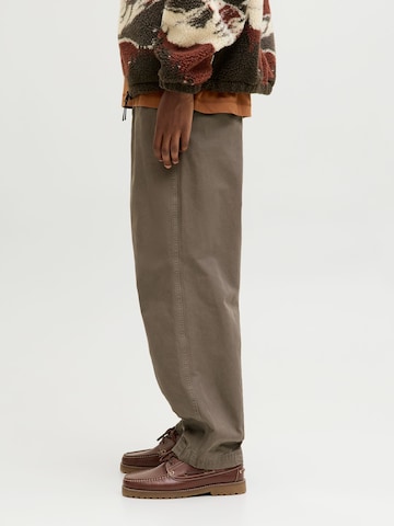 JACK & JONES Regular Chino Pants 'Barrel' in Brown