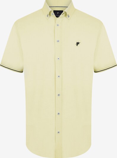 DENIM CULTURE Camisa 'GUIDO' en amarillo pastel / negro, Vista del producto