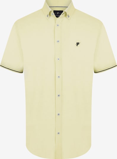 DENIM CULTURE Košulja 'GUIDO' u pastelno žuta / crna, Pregled proizvoda