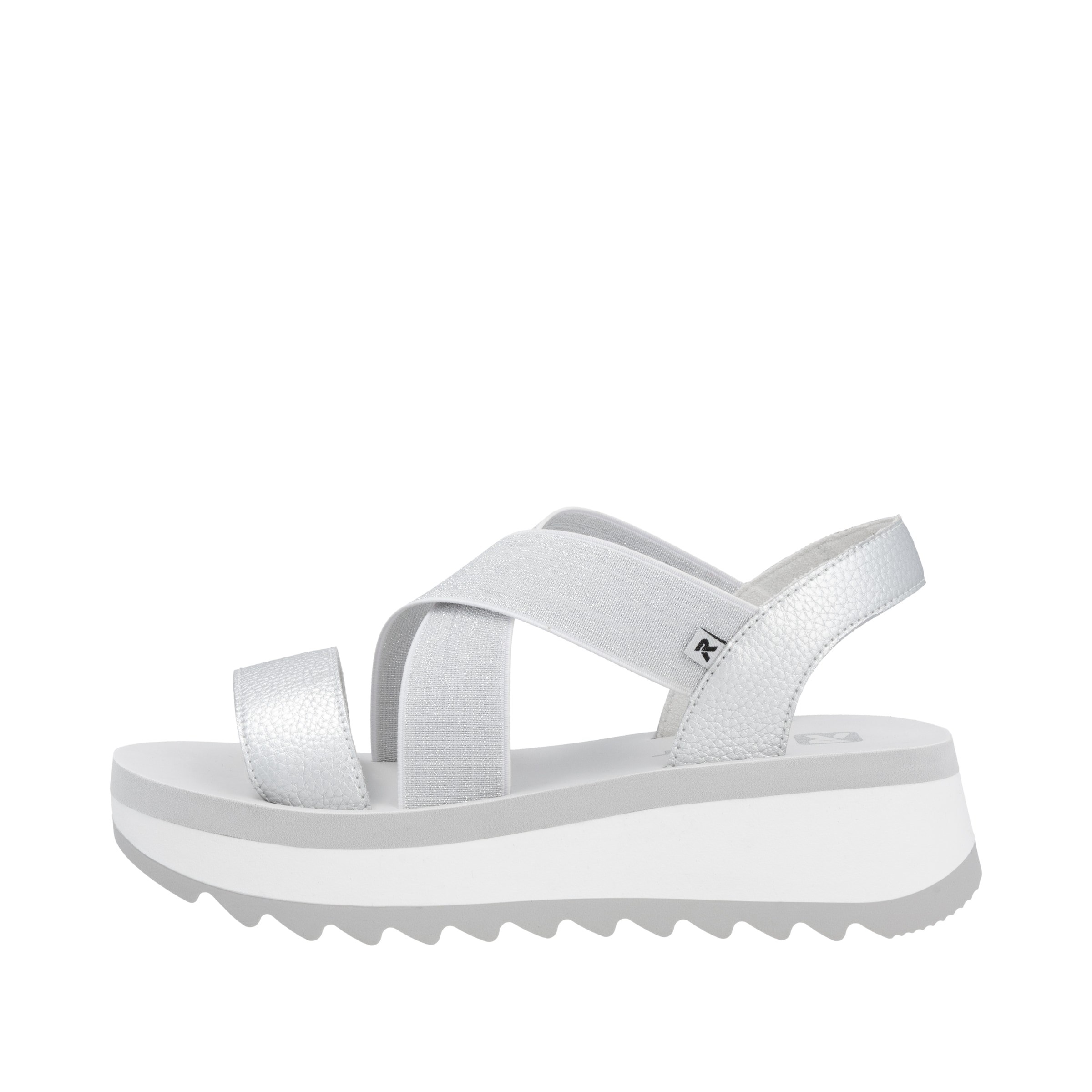 Sandales à lanières 'W3053' Rieker Sport en argent