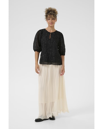 Cream Blouse in Black