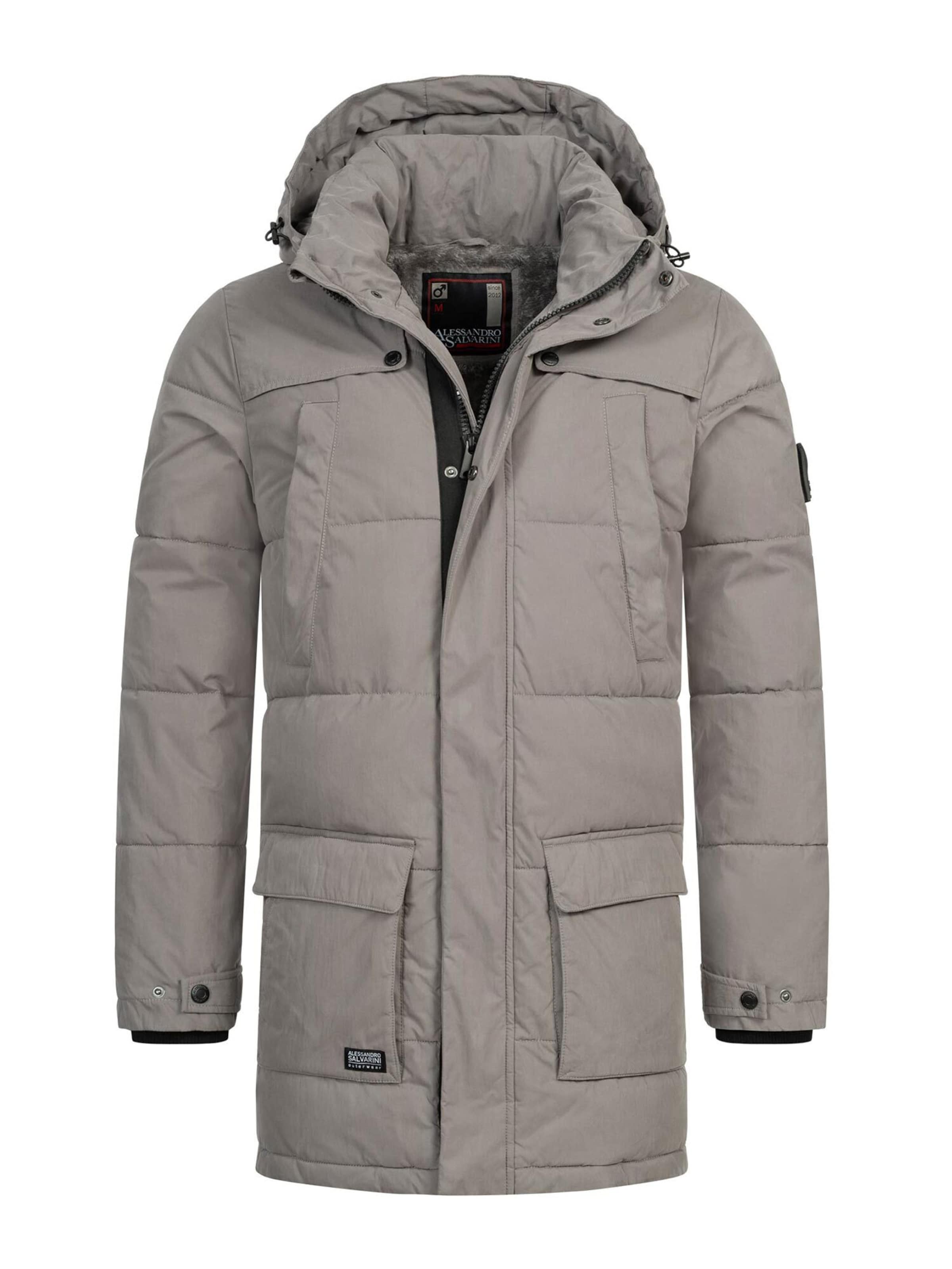 Alessandro Salvarini Winterjas 'AS458' in Grijs