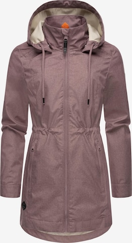 Manteau fonctionnel 'Dakkota II' Ragwear en violet : devant