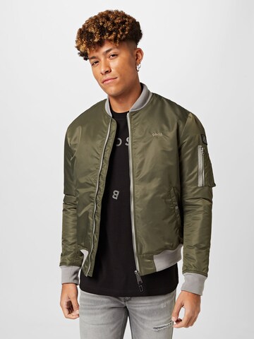 Schott NYC Between-Season Jacket 'Airforce' in Green: front