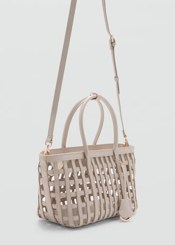 MANGO Handbag 'Cesta' in White