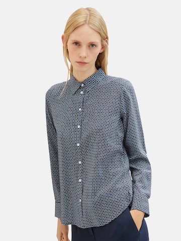 TOM TAILOR Bluse in Blau