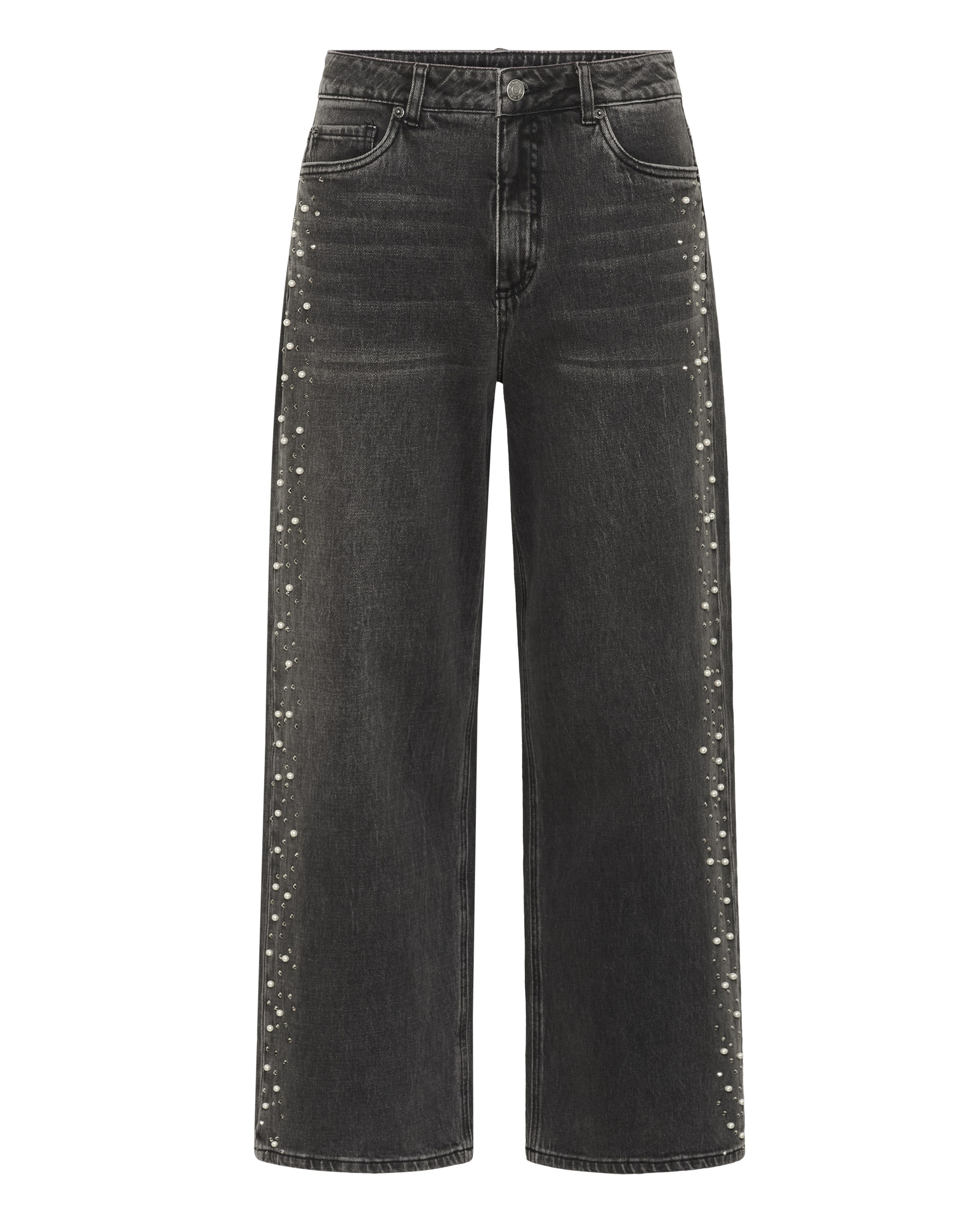 Kaffe Wide leg Jeans 'KAPetra' in Grey: front