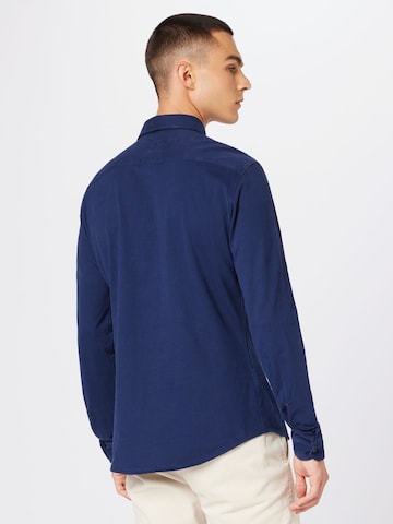 BOSS - Slim Fit Camisa clássica em azul