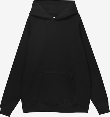 Sweat-shirt Pull&Bear en noir : devant