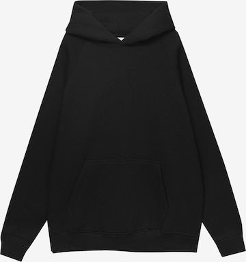 Sweat-shirt Pull&Bear en noir : devant