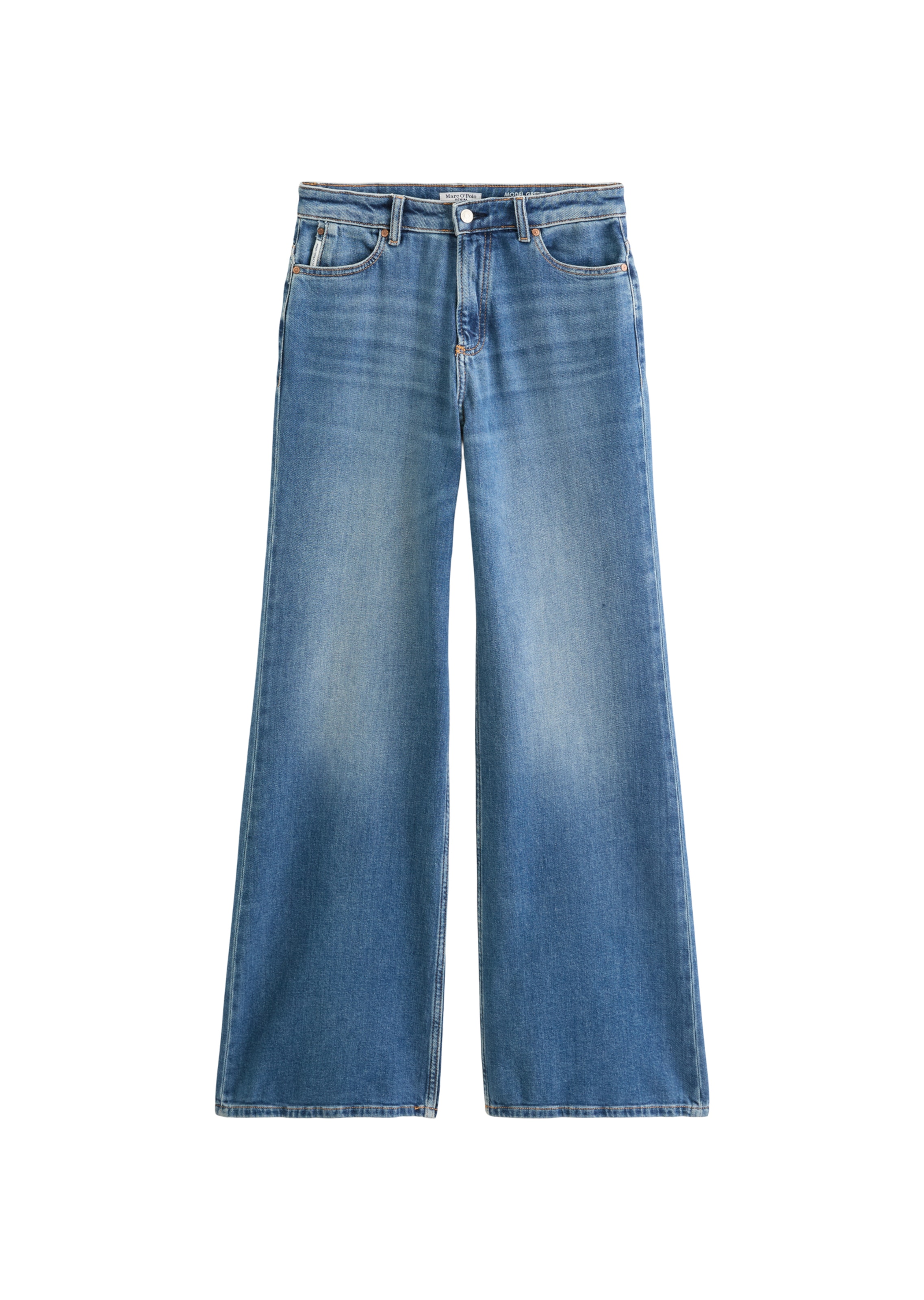 Marc O'Polo DENIM Flared Jeans 'Grethe' in Blue: front