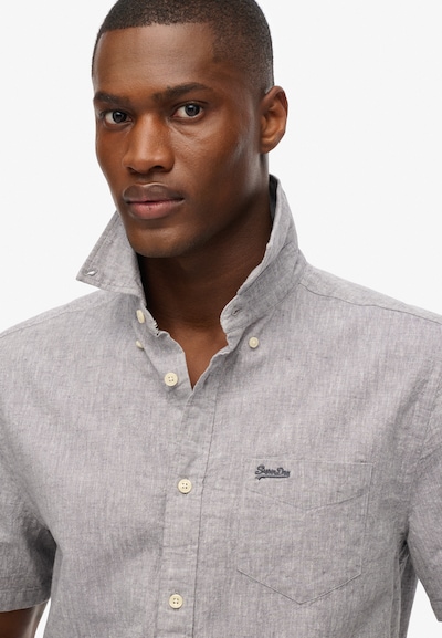 Superdry Chemise 'City' en gris basalte, Vue avec produit