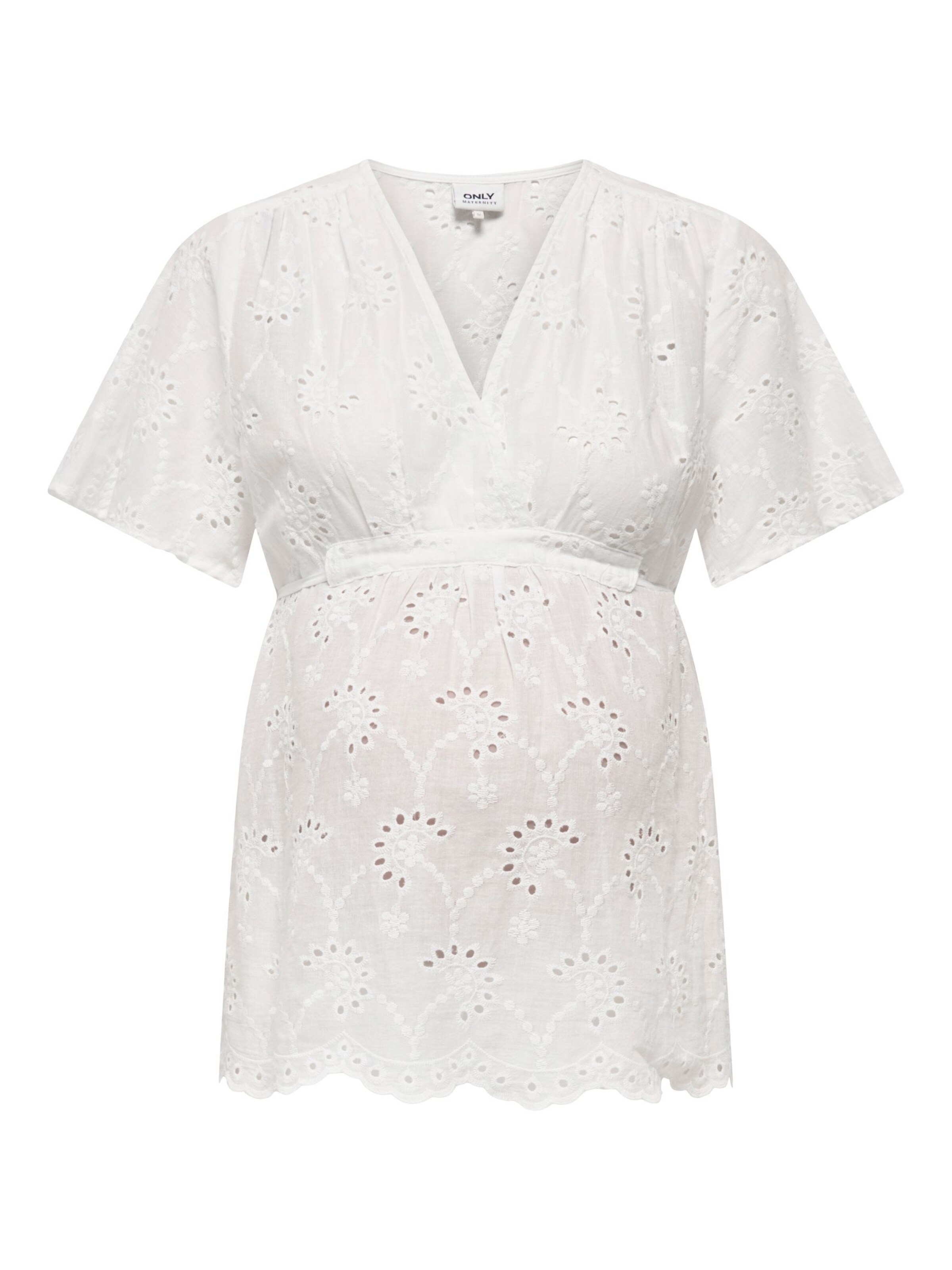 Chemisier 'OLMSTEPHANIE' Only Maternity en blanc : devant