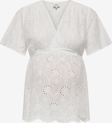 Chemisier 'OLMSTEPHANIE' Only Maternity en blanc : devant