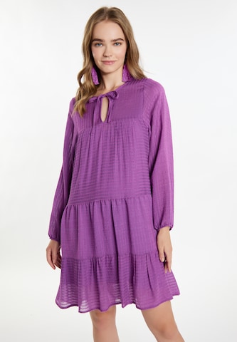 IZIA Dress in Purple: front