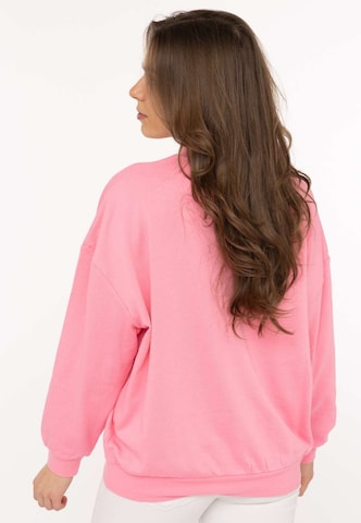Zwillingsherz Sweatshirt 'FEEL GOOD CLUB' in Pink