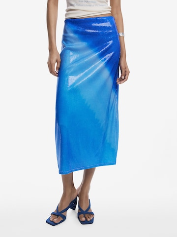Desigual - Falda en azul: frente