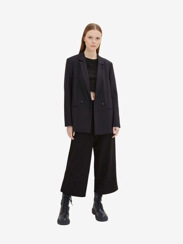 TOM TAILOR DENIM Wide Leg Hose in Schwarz