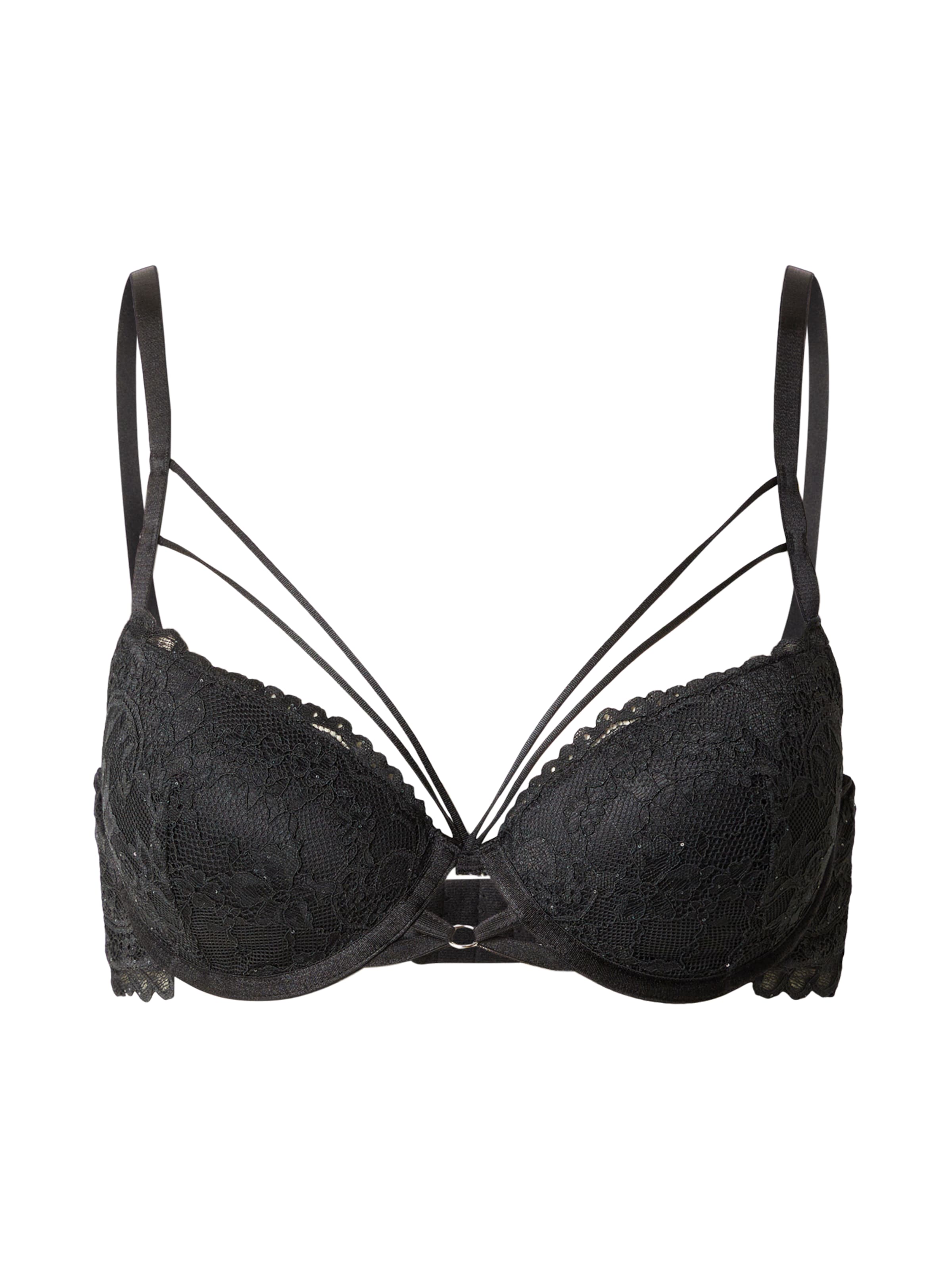 Hunkemöller Push-up Behå 'Sabrina' i svart: framsida