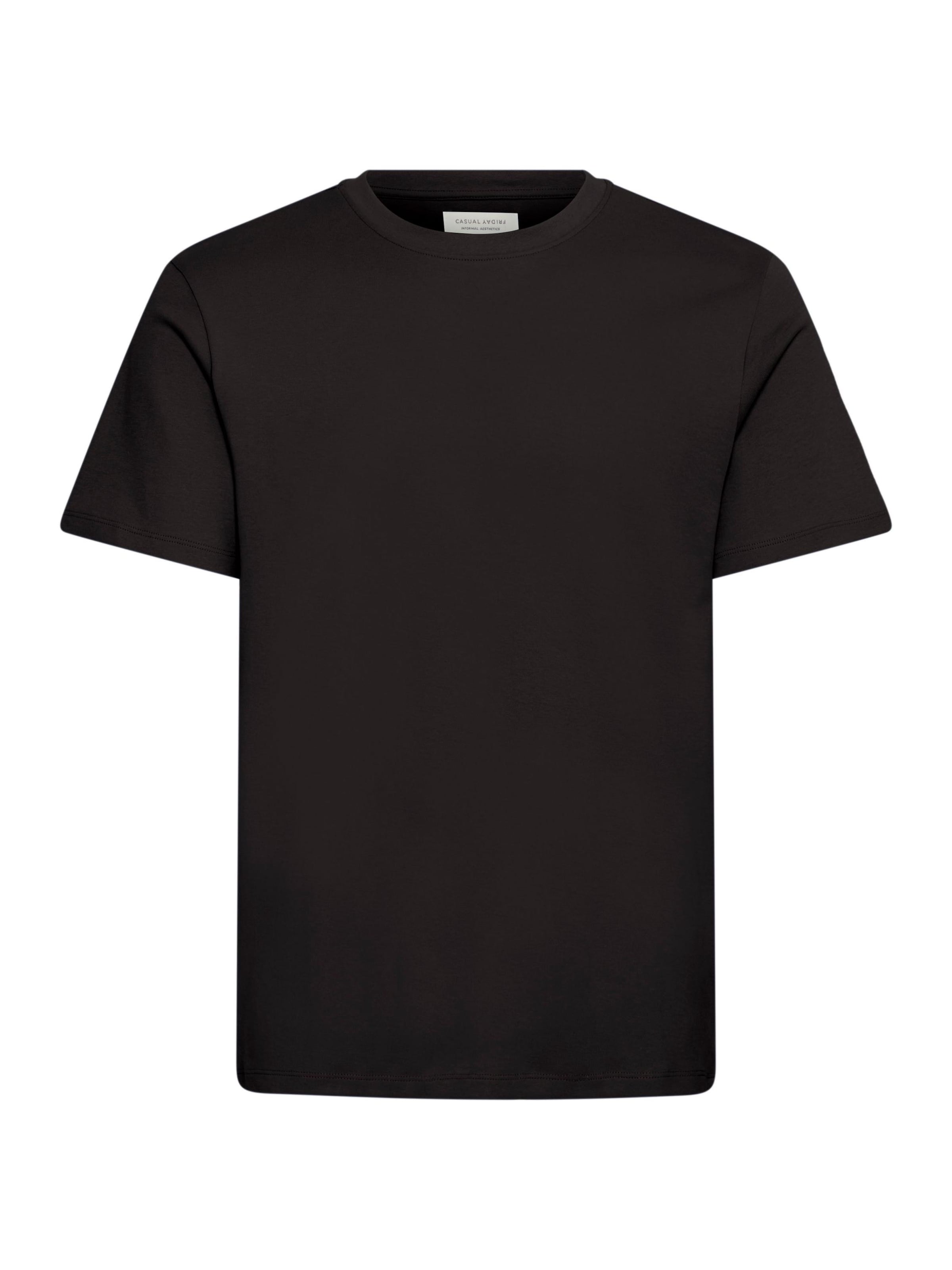 Casual Friday Rundhalsshirt ' CFNILO ' in Schwarz: Vorderseite