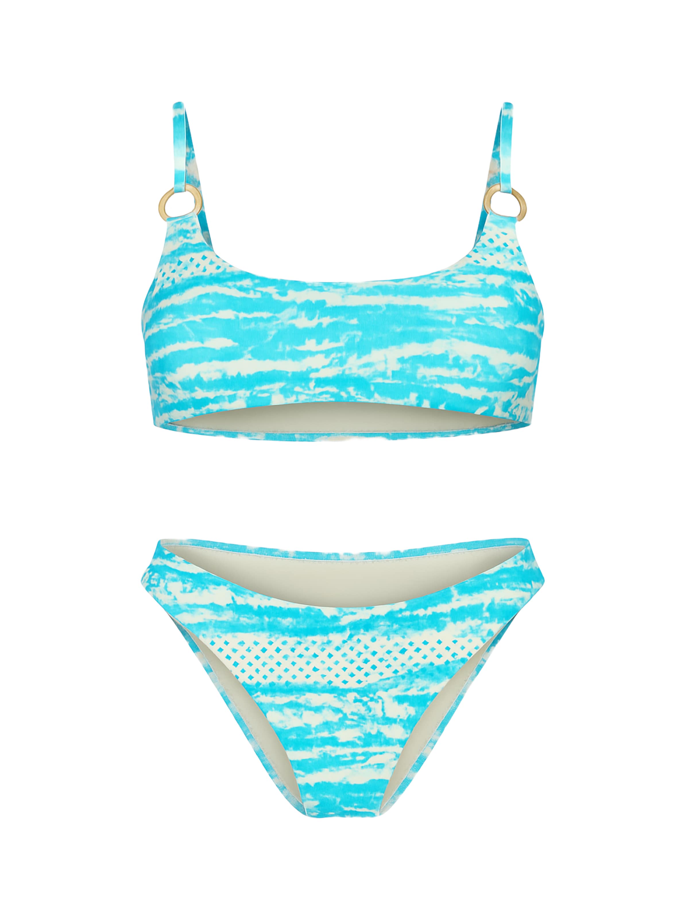 C&City Bustier Bikini in Blau: Vorderseite