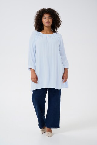 Tunica 'Ami' di KAFFE CURVE in blu