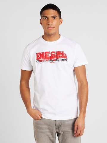 DIESEL - Camisa 'DIEGOR' em branco: frente