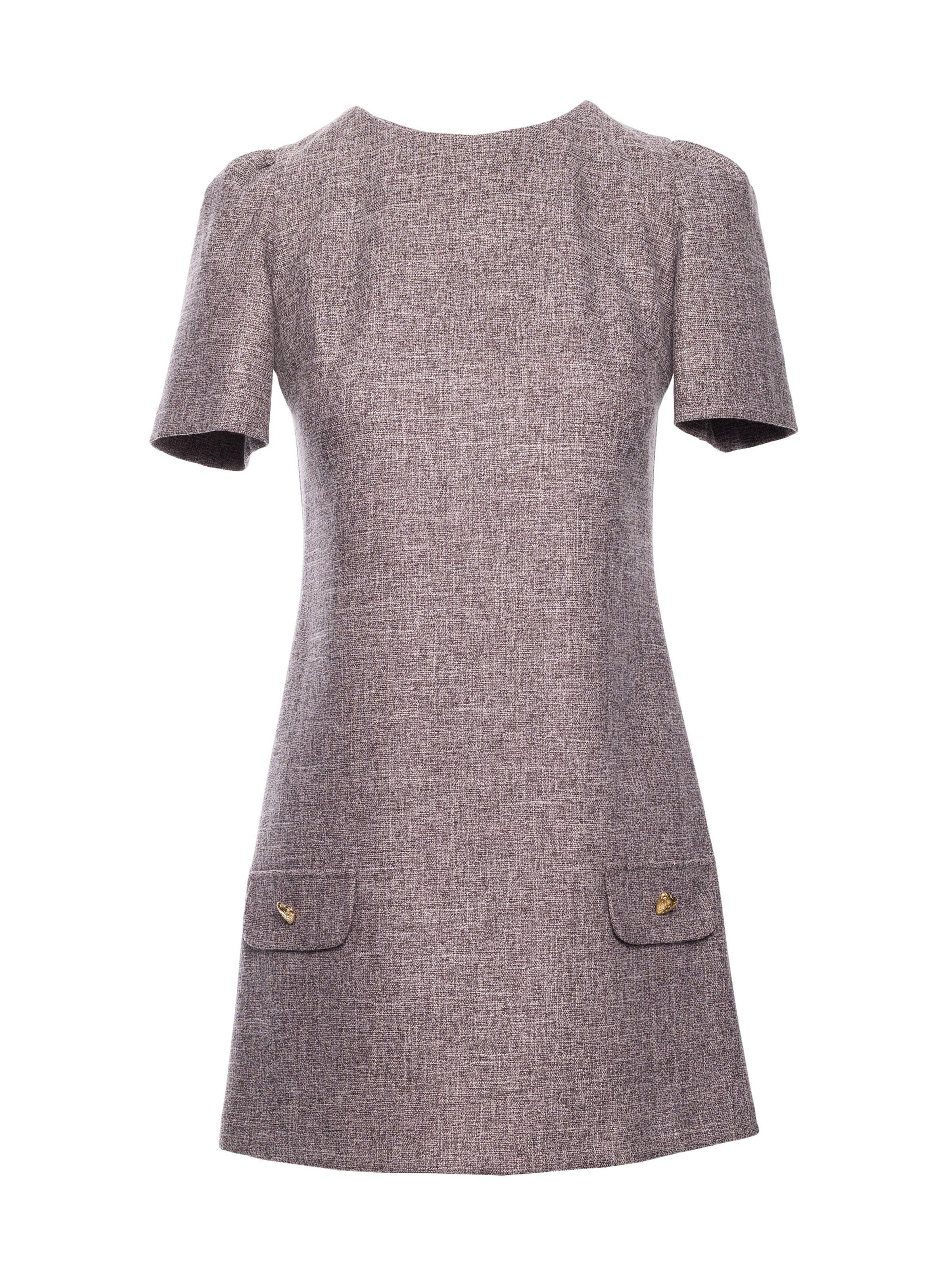 Rochie 'Mini sukienka trapezowa' de la made of emotion pe gri: față