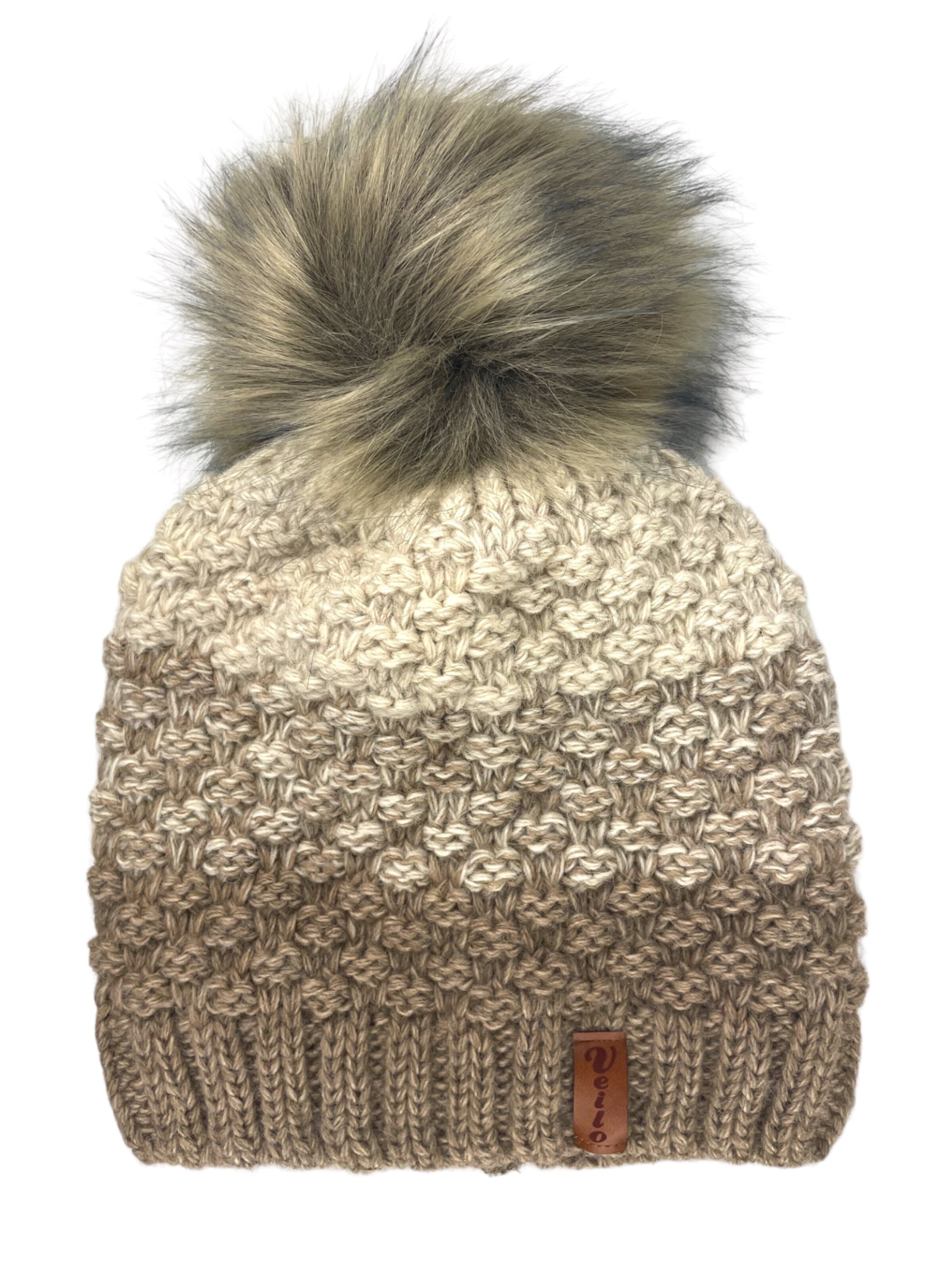 Kumixi Beanie 'Set: Mütze & Loop Schal' in Beige