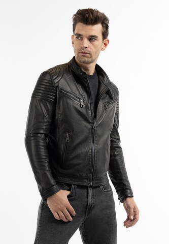 DreiMaster Vintage Between-Season Jacket in Black: front