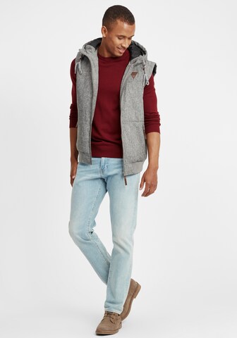 INDICODE JEANS Weste 'Lecter' in Grau