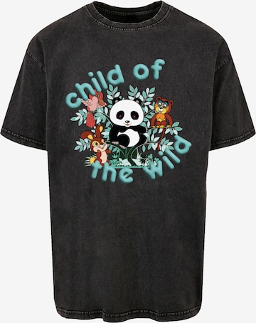 F4NT4STIC Shirt 'Tao Tao Child Of The Wild' in Black: front