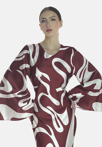 Elara Jurk 'Abaya' in Rood