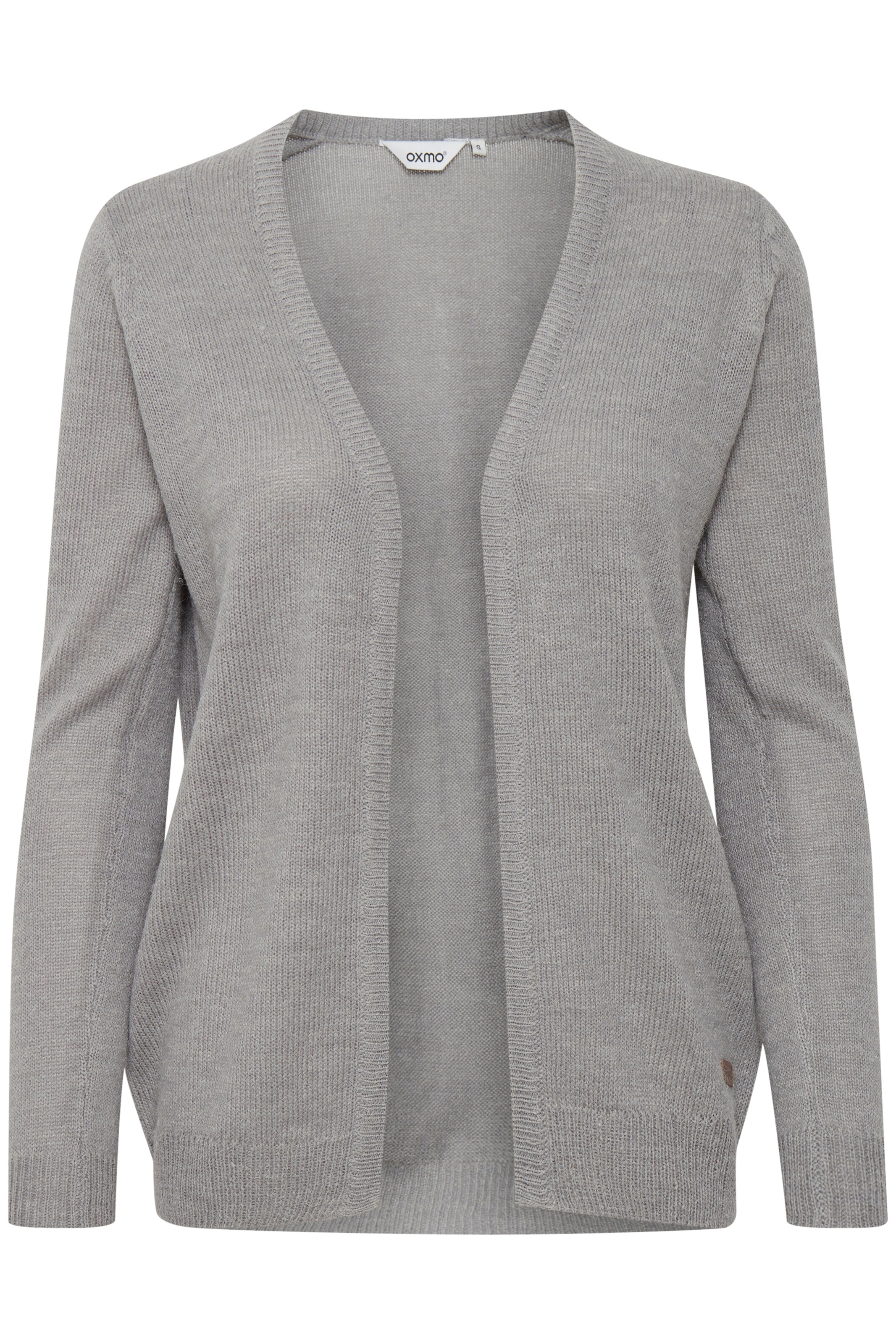 Oxmo Gebreid vest 'NENA' in de kleur Grijs, Productweergave