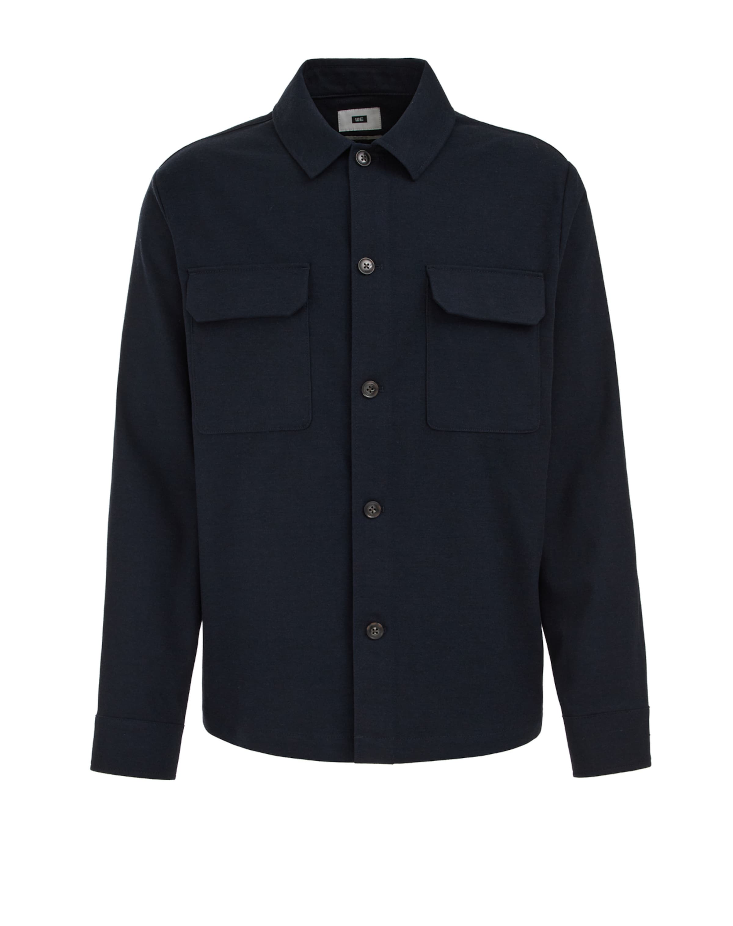 WE Fashion Comfort Fit Hemd in Blau: Vorderseite