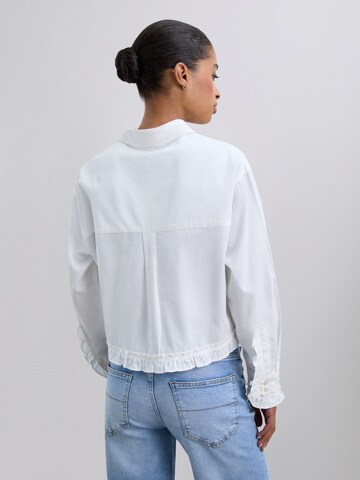 Scalpers Scjoyruffle Shirt ' ' in Weiß