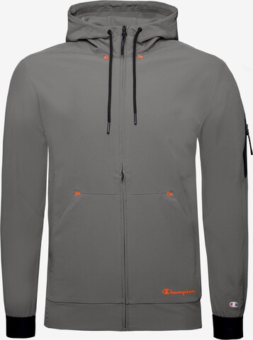 Veste de sport Champion Authentic Athletic Apparel en gris : devant