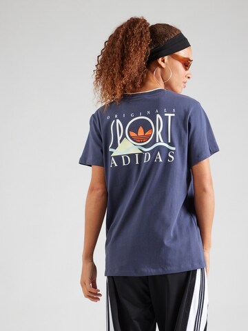 Maglietta di ADIDAS ORIGINALS in blu: frontale