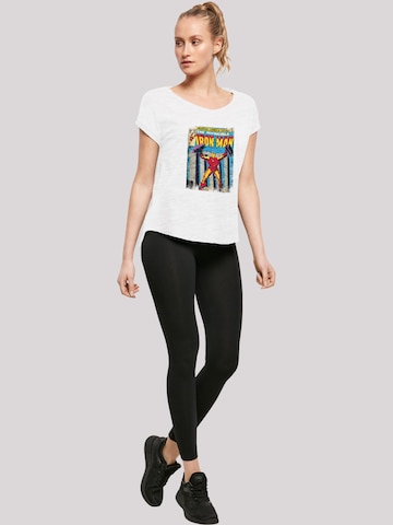 F4NT4STIC T-Shirt 'Marvel Iron Man Cover' in Weiß