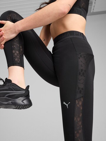PUMA Skinny Sportbyxa i svart