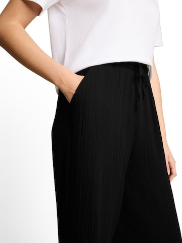 TOM TAILOR DENIM Wide leg Trousers in Black